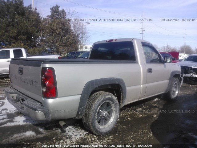 1GCEC14X46Z110578 - 2006 CHEVROLET SILVERADO C1500 SILVER photo 4