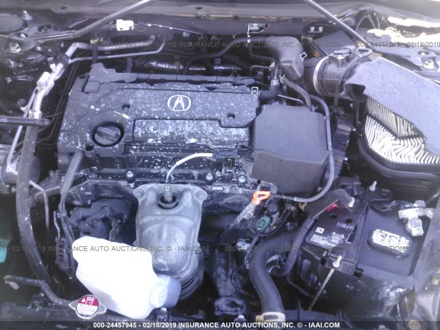 19UUB1F52JA003662 - 2018 ACURA TLX TECH შავი ფოტო 10