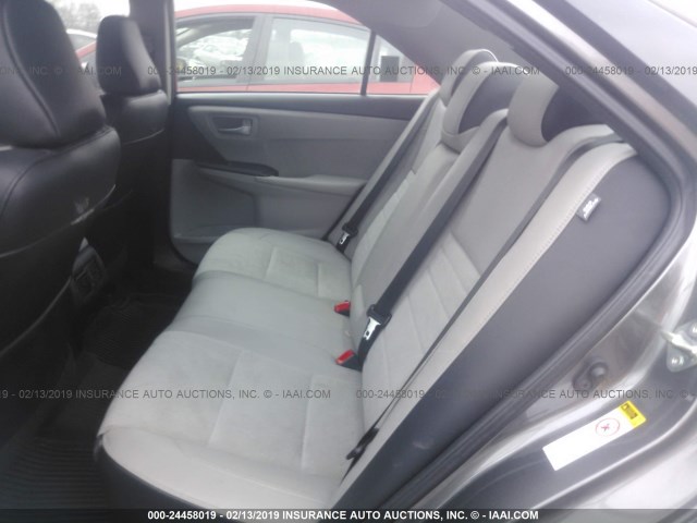 4T1BF1FK2GU528207 - 2016 TOYOTA CAMRY LE/XLE/SE/XSE GRAY photo 8