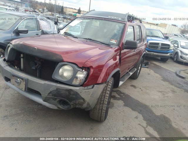 5N1ED28Y94C603058 - 2004 NISSAN XTERRA XE/SE RED photo 2