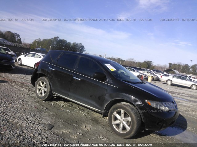 JN8AZ18U89W016940 - 2009 NISSAN MURANO S/SL BLACK photo 1