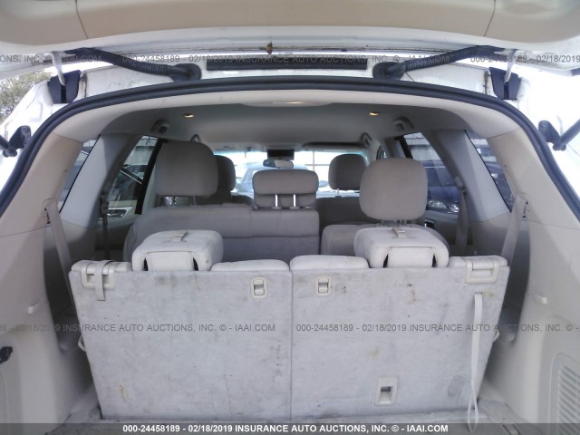 5N1AR2MN5FC613861 - 2015 NISSAN PATHFINDER S/SV/SL/PLATINUM WHITE photo 8