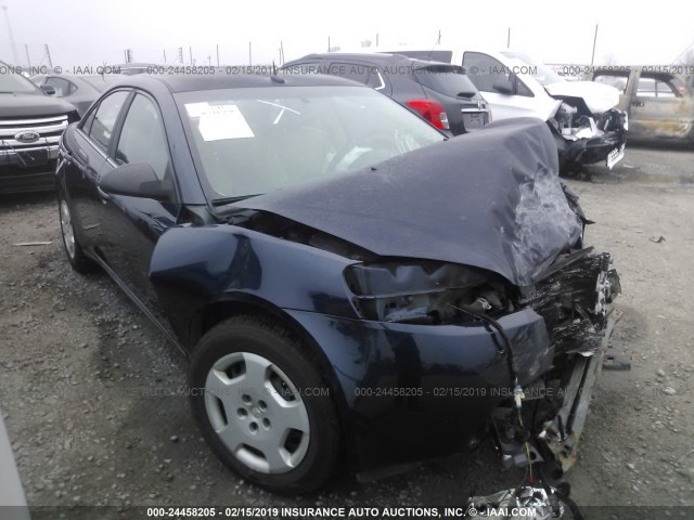 1G2ZF57B584201718 - 2008 PONTIAC G6 VALUE LEADER/BASE BLUE photo 1