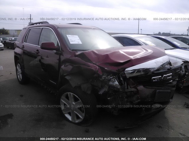 2CTALDEW1A6253079 - 2010 GMC TERRAIN SLE MAROON photo 1