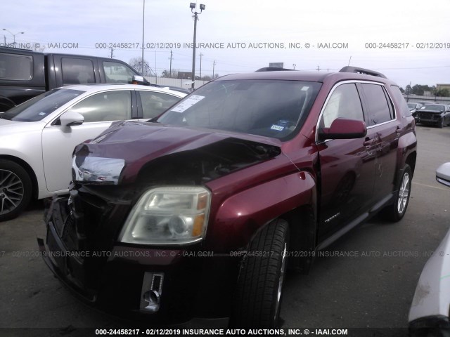 2CTALDEW1A6253079 - 2010 GMC TERRAIN SLE MAROON photo 2