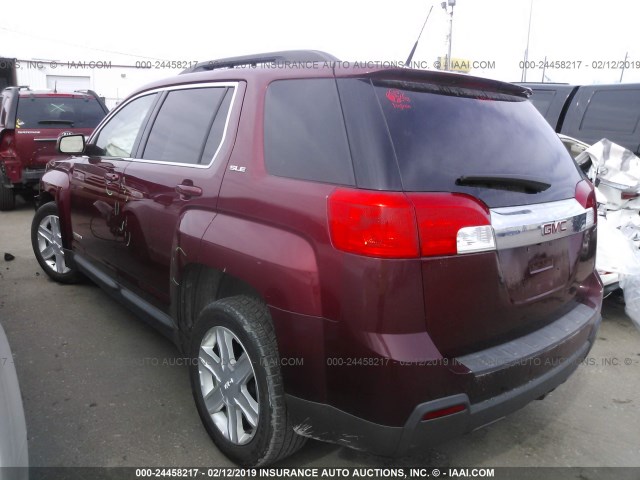 2CTALDEW1A6253079 - 2010 GMC TERRAIN SLE MAROON photo 3