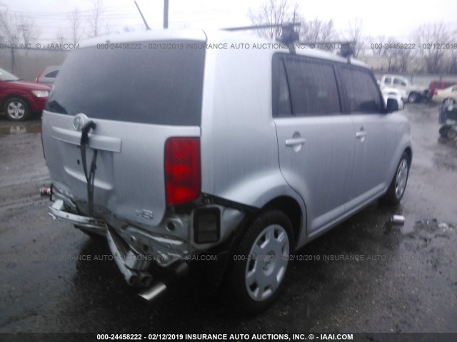 JTLKE50E091088983 - 2009 TOYOTA SCION XB SILVER photo 4