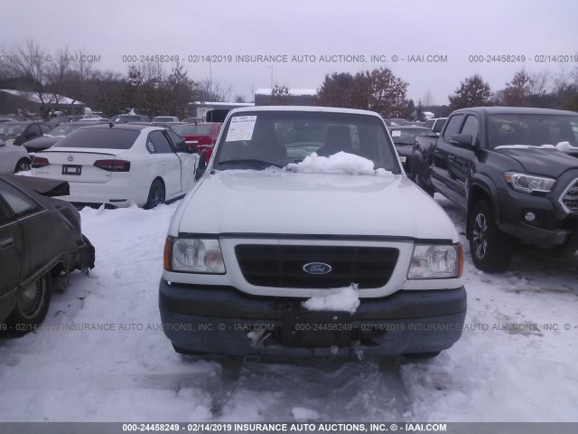 1FTYR10D13PB09841 - 2003 FORD RANGER WHITE photo 6