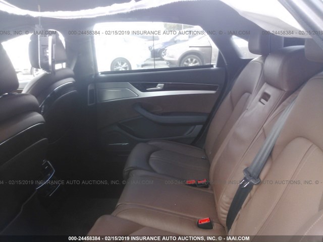 WAURGAFD8EN011192 - 2014 AUDI A8 L QUATTRO BLACK photo 8