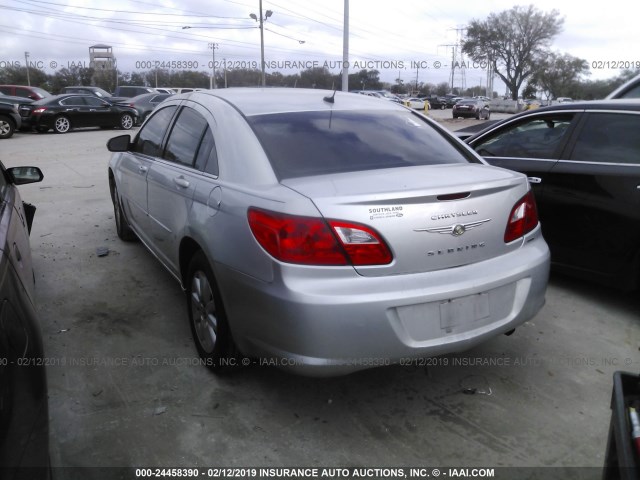 1C3CC4FB2AN176612 - 2010 CHRYSLER SEBRING TOURING SILVER photo 3