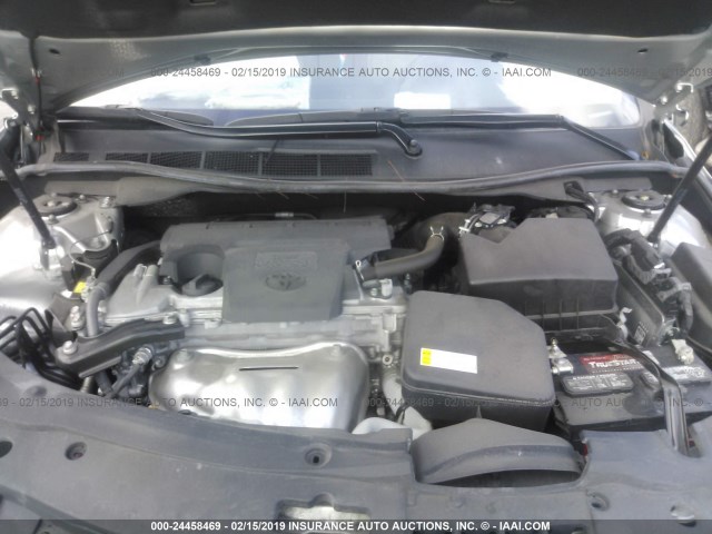 4T4BF1FK0GR570347 - 2016 TOYOTA CAMRY LE/XLE/SE/XSE SILVER photo 10