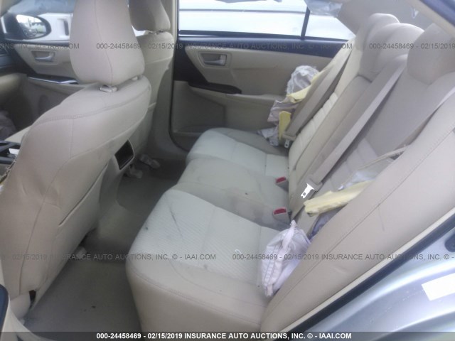 4T4BF1FK0GR570347 - 2016 TOYOTA CAMRY LE/XLE/SE/XSE SILVER photo 8