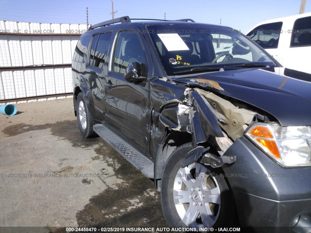 5N1AR18UX5C787144 - 2005 NISSAN PATHFINDER LE/SE/XE GRAY photo 6