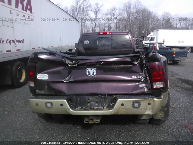 3C63DRKL8CG283204 - 2012 DODGE RAM 3500 LONGHORN BURGUNDY photo 8