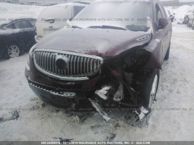 5GAER23728J296310 - 2008 BUICK ENCLAVE CXL MAROON photo 6