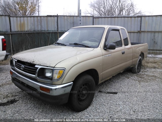 4TAUN53B7SZ067928 - 1995 TOYOTA TACOMA XTRACAB GOLD photo 2