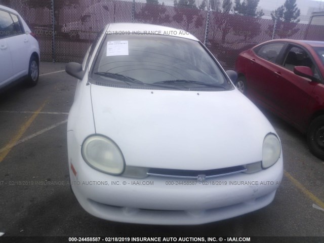 1B3ES46C71D163894 - 2001 DODGE NEON SE/ES WHITE photo 6