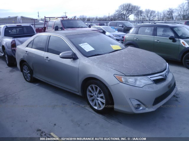 4T4BF1FK8DR310211 - 2013 TOYOTA CAMRY L/SE/LE/XLE GOLD photo 1