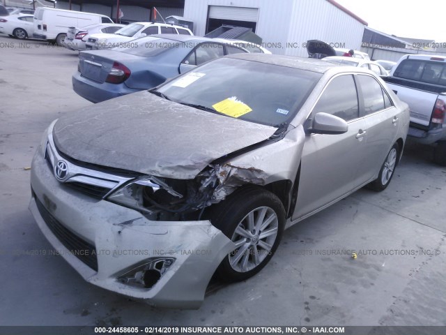4T4BF1FK8DR310211 - 2013 TOYOTA CAMRY L/SE/LE/XLE GOLD photo 2