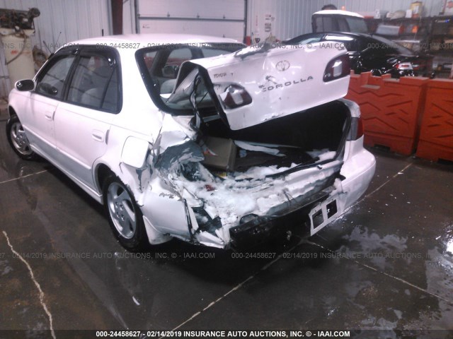 1NXBR18EXXZ275409 - 1999 TOYOTA COROLLA VE/CE/LE WHITE photo 6