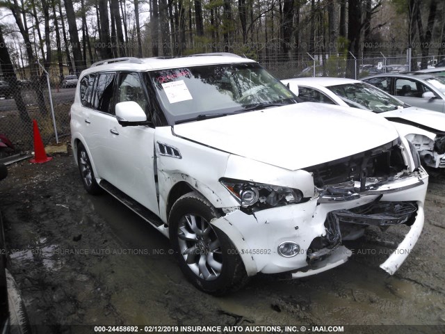 JN8AZ2NE7B9000901 - 2011 INFINITI QX56 WHITE photo 1