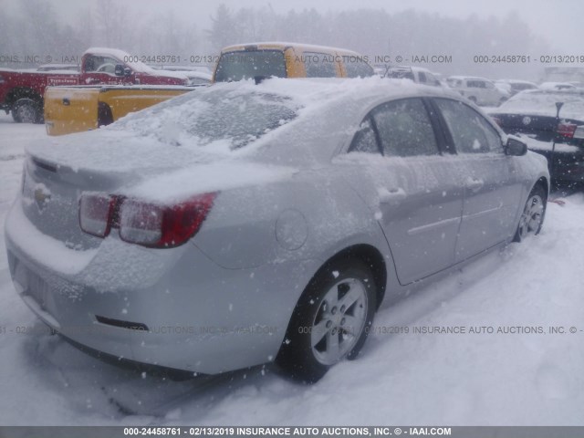 1G11B5SL9FF116072 - 2015 CHEVROLET MALIBU LS SILVER photo 4