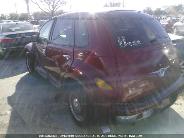 3C4FY58B85T639842 - 2005 CHRYSLER PT CRUISER TOURING RED photo 3