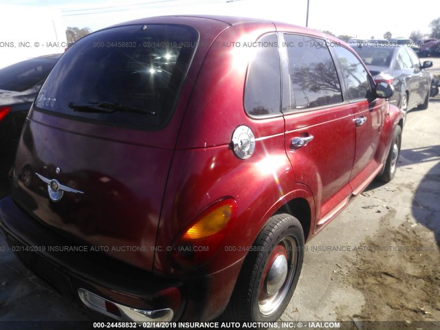 3C4FY58B85T639842 - 2005 CHRYSLER PT CRUISER TOURING RED photo 4