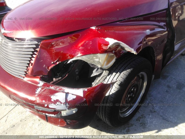 3C4FY58B85T639842 - 2005 CHRYSLER PT CRUISER TOURING RED photo 6