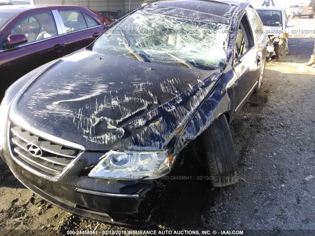 5NPEU46C89H562313 - 2009 HYUNDAI SONATA SE/LIMITED BLACK photo 6