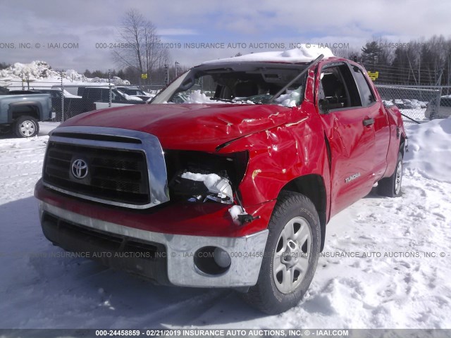 5TFUM5F11BX023588 - 2011 TOYOTA TUNDRA DOUBLE CAB SR5 RED photo 6