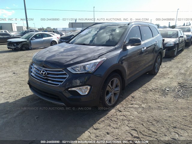 KM8SR4HF5FU117312 - 2015 HYUNDAI SANTA FE GLS/LIMITED BLACK photo 2