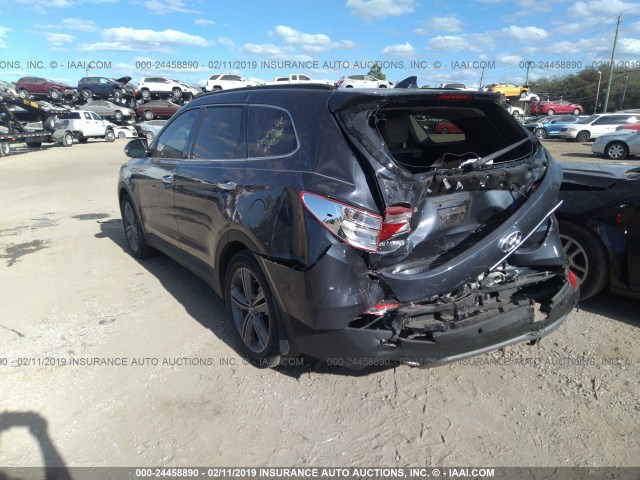 KM8SR4HF5FU117312 - 2015 HYUNDAI SANTA FE GLS/LIMITED BLACK photo 3