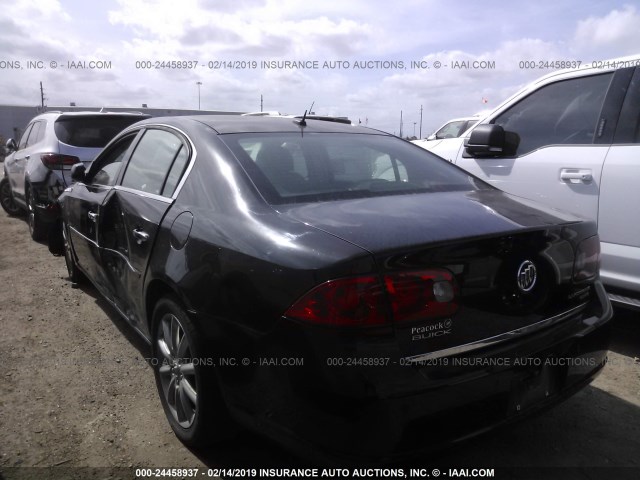 1G4HE57Y87U106451 - 2007 BUICK LUCERNE CXS BLACK photo 3