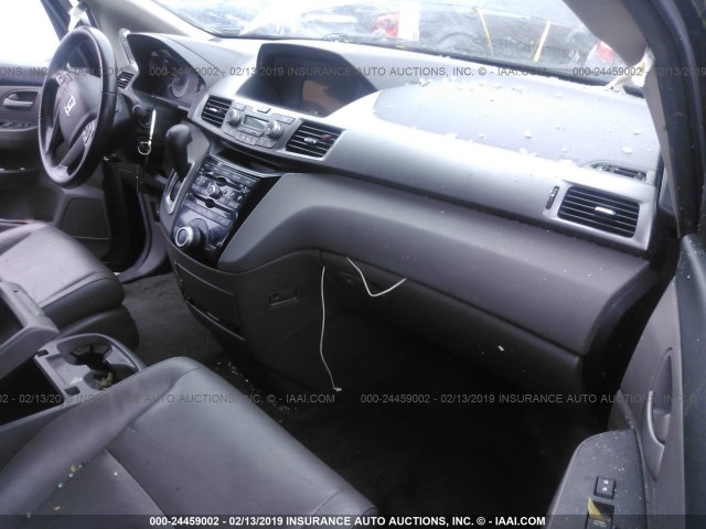 5FNRL5H66DB055306 - 2013 HONDA ODYSSEY EXL BLACK photo 5