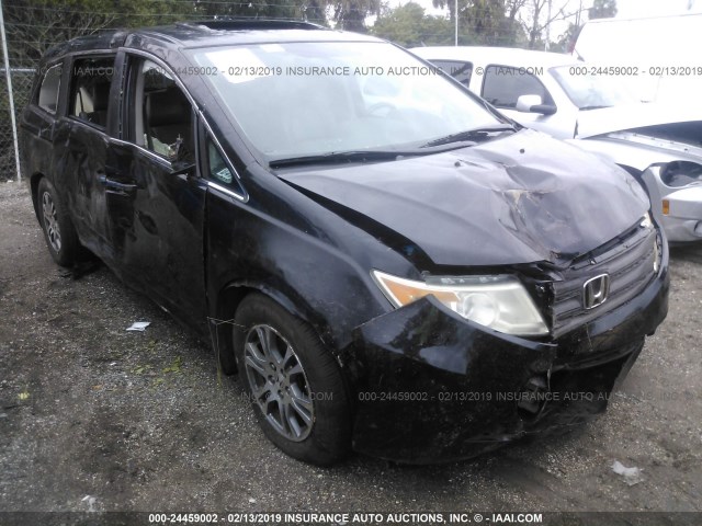 5FNRL5H66DB055306 - 2013 HONDA ODYSSEY EXL BLACK photo 6