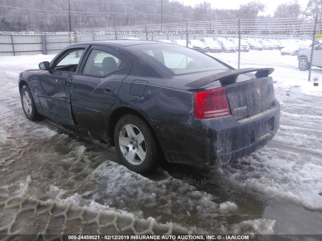 2B3KA43G26H530031 - 2006 DODGE CHARGER SE/SXT BLACK photo 3