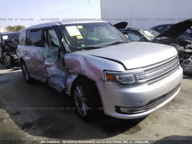 2FMGK5D87DBD06540 - 2013 FORD FLEX LIMITED SILVER photo 1