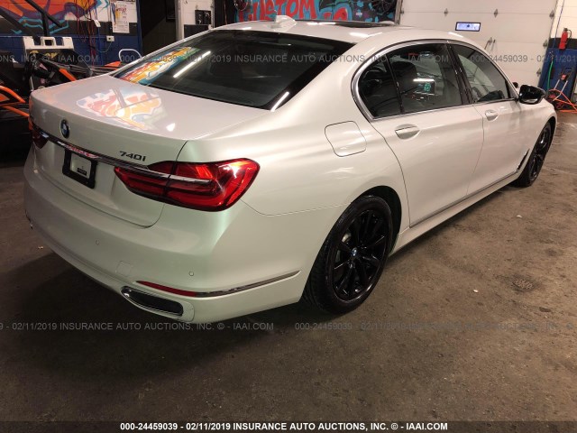 WBA7E4C56JGV24063 - 2018 BMW 740 XI WHITE photo 4