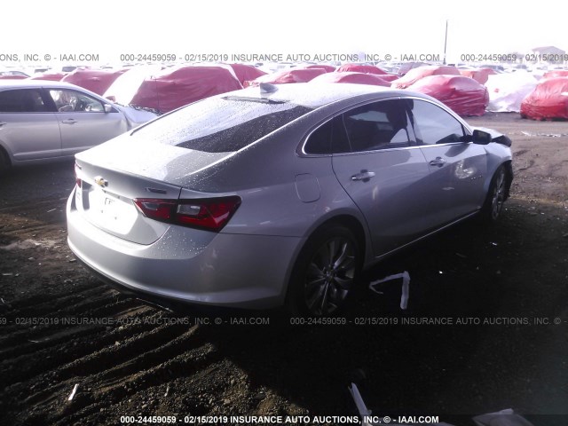 1G1ZH5SX6GF359778 - 2016 CHEVROLET MALIBU PREMIER SILVER photo 4