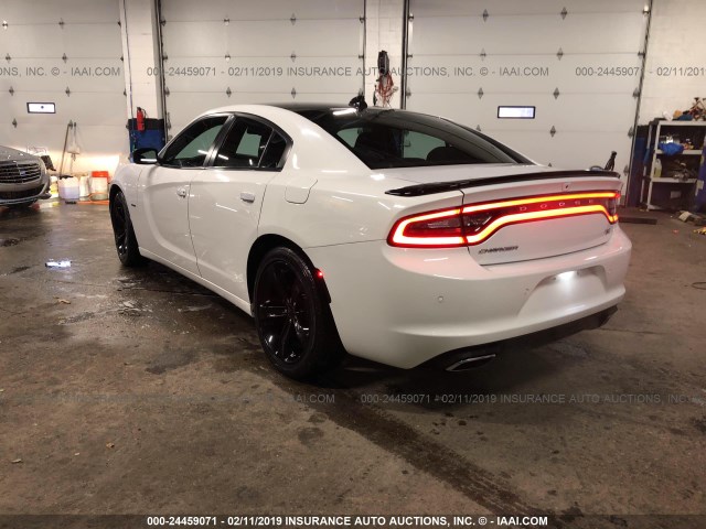 2C3CDXCTXJH260391 - 2018 DODGE CHARGER R/T WHITE photo 3