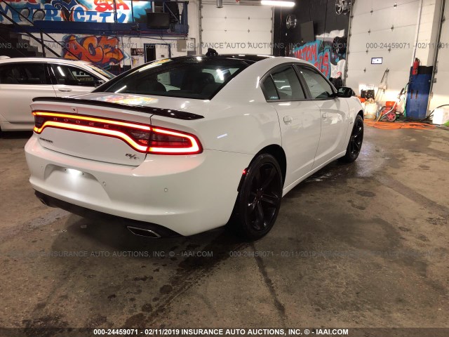 2C3CDXCTXJH260391 - 2018 DODGE CHARGER R/T WHITE photo 4