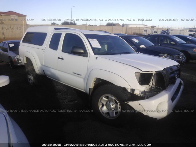 5TEUU42N06Z238669 - 2006 TOYOTA TACOMA ACCESS CAB WHITE photo 1