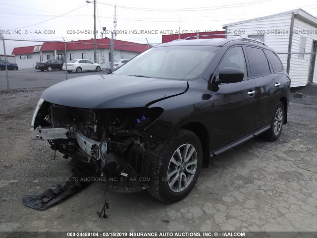 5N1AR2MM1DC603736 - 2013 NISSAN PATHFINDER S/SV/SL/PLATINUM BLACK photo 2