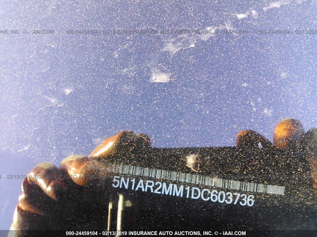 5N1AR2MM1DC603736 - 2013 NISSAN PATHFINDER S/SV/SL/PLATINUM BLACK photo 9