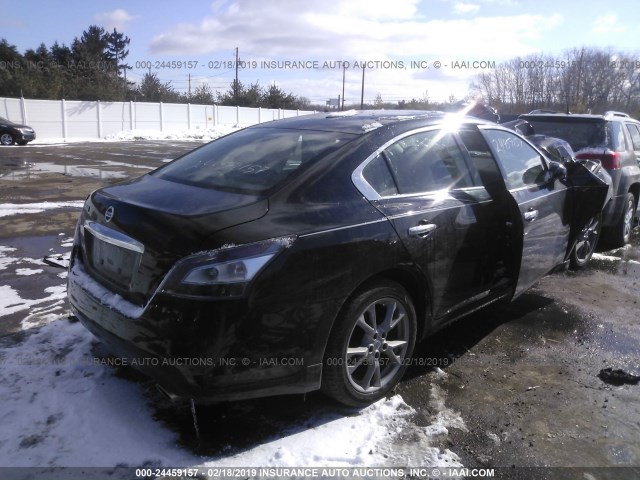 1N4AA5AP2EC450786 - 2014 NISSAN MAXIMA S/SV BLACK photo 4