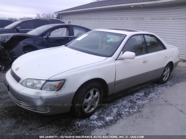 JT8BF22G6V5004060 - 1997 LEXUS ES 300 WHITE photo 2