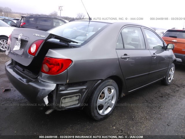 1NXBR32E08Z003960 - 2008 TOYOTA COROLLA CE/LE/S GRAY photo 4