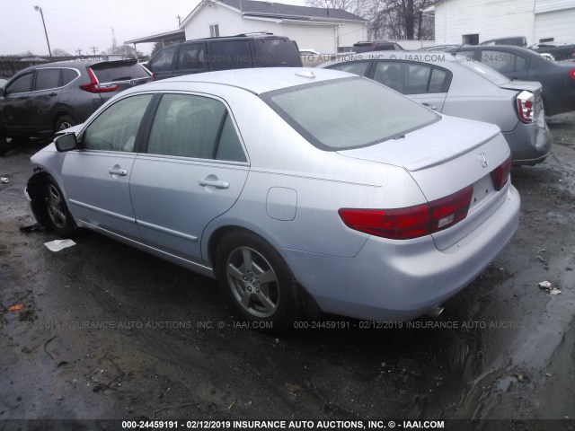 JHMCN36555C015195 - 2005 HONDA ACCORD HYBRID SILVER photo 3