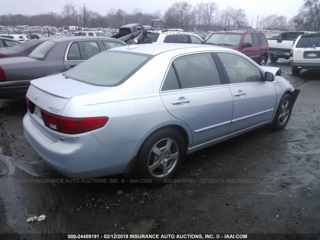 JHMCN36555C015195 - 2005 HONDA ACCORD HYBRID SILVER photo 4